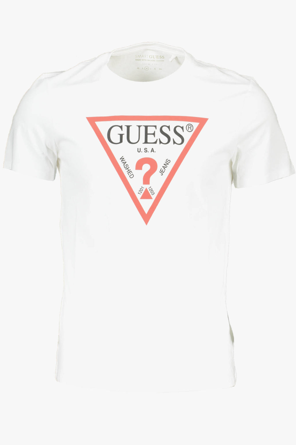 CAMISETA DE MANGA CORTA GUESS JEANS PARA HOMBRE BLANCA 