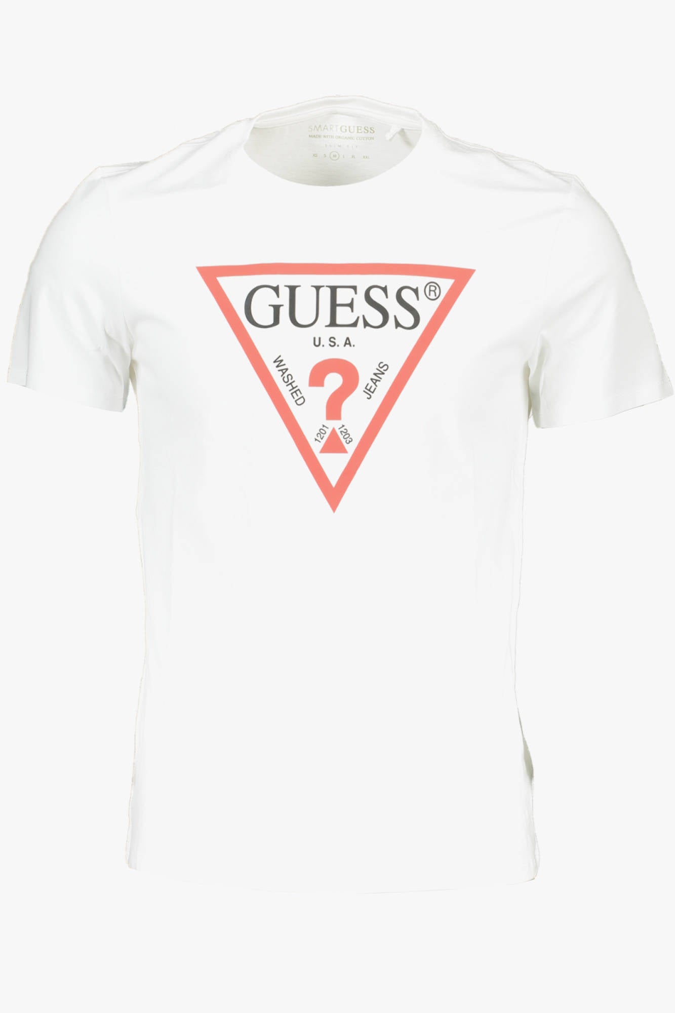 CAMISETA DE MANGA CORTA GUESS JEANS PARA HOMBRE BLANCA 
