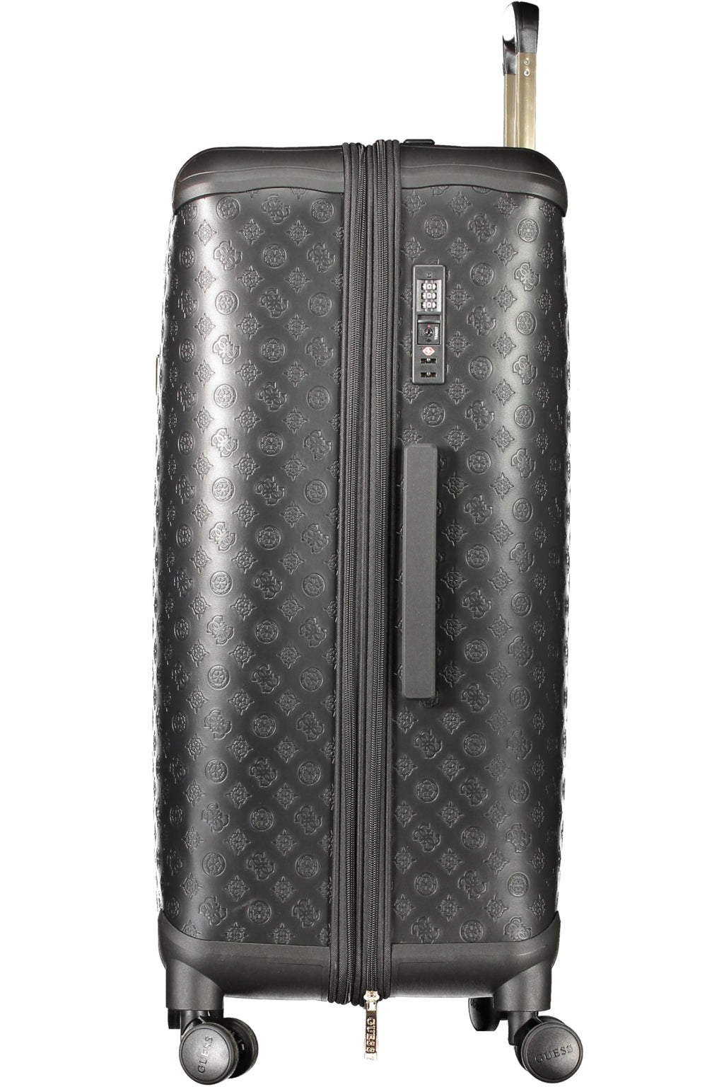 Maleta con ruedas grande para mujer Guess Jeans, color negro 