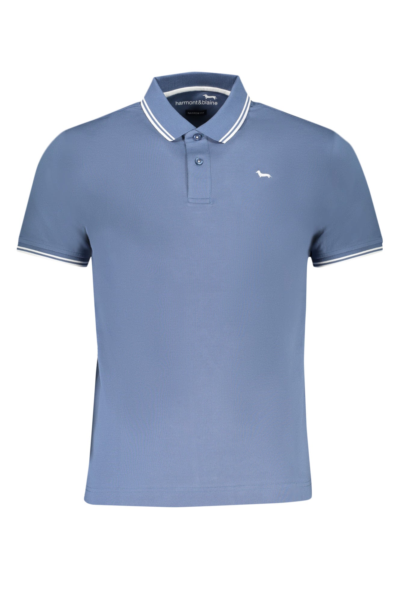 POLO DE MANGA CORTA PARA HOMBRE HARMONT &amp; BLAINE, AZUL 