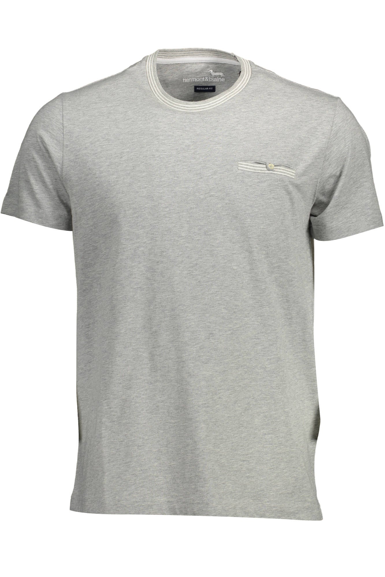 HARMONT &amp; BLAINE CAMISETA DE MANGA CORTA PARA HOMBRE, GRIS 