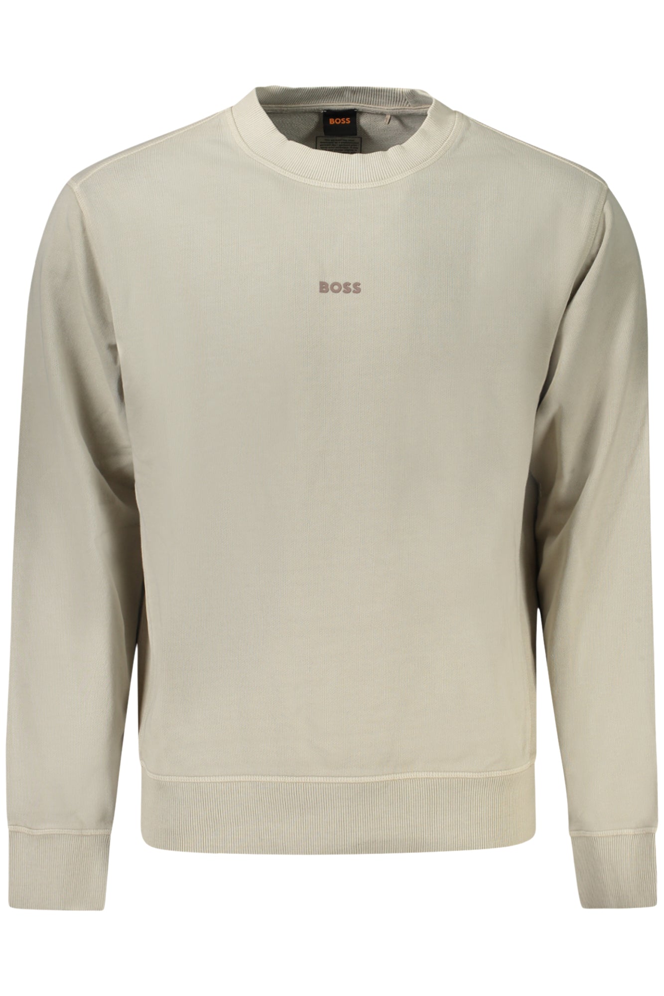 HUGO BOSS FELPA SENZA ZIP UOMO BEIGE