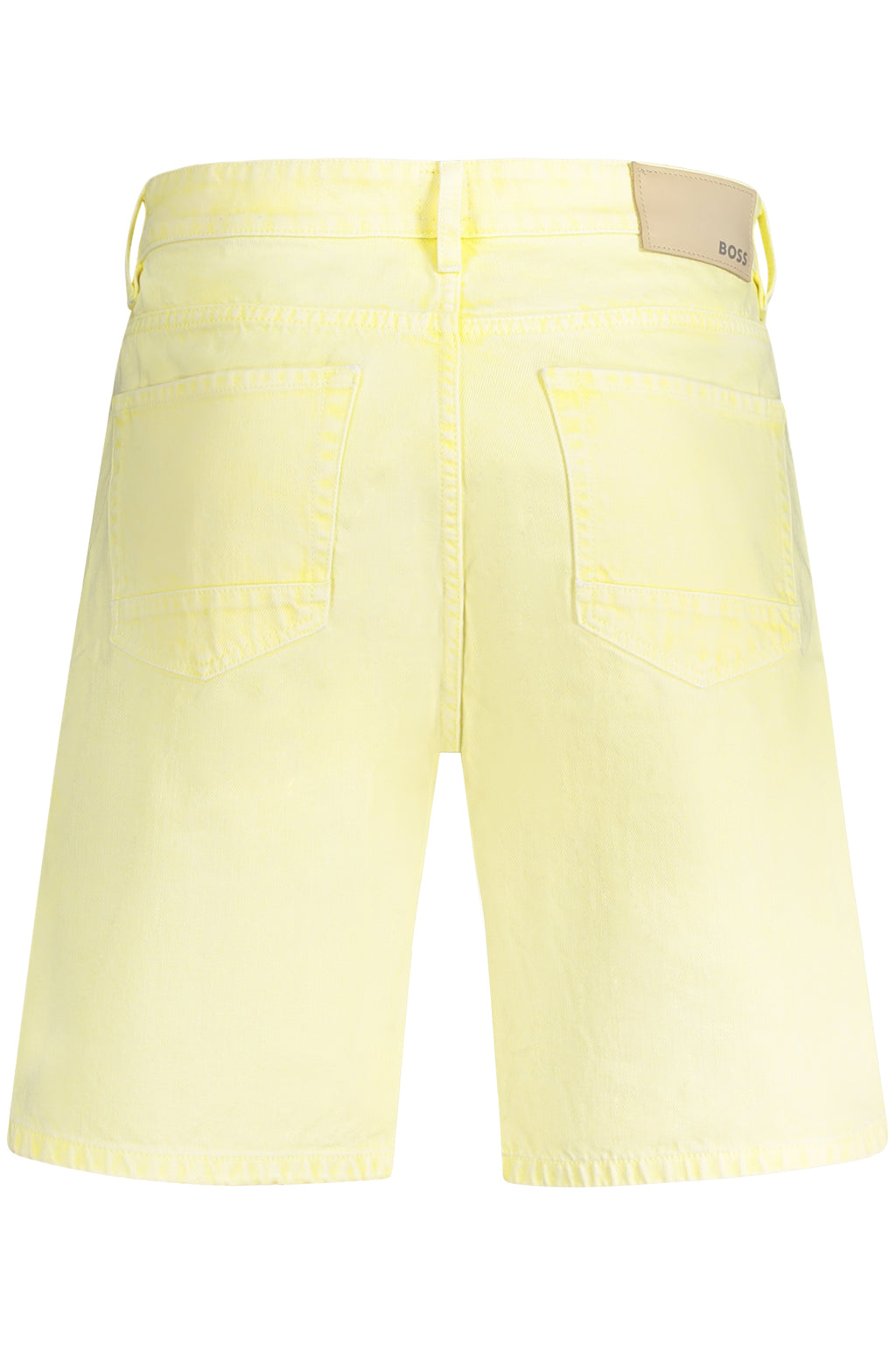 HUGO BOSS MEN'S YELLOW JEANS SHORTS 