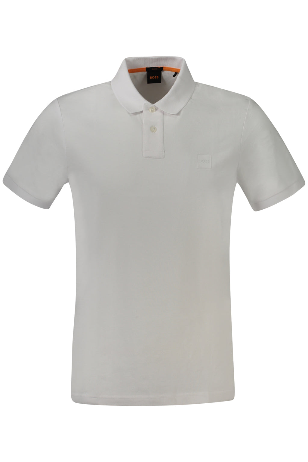 HUGO BOSS POLO MANICHE CORTE UOMO BIANCO
