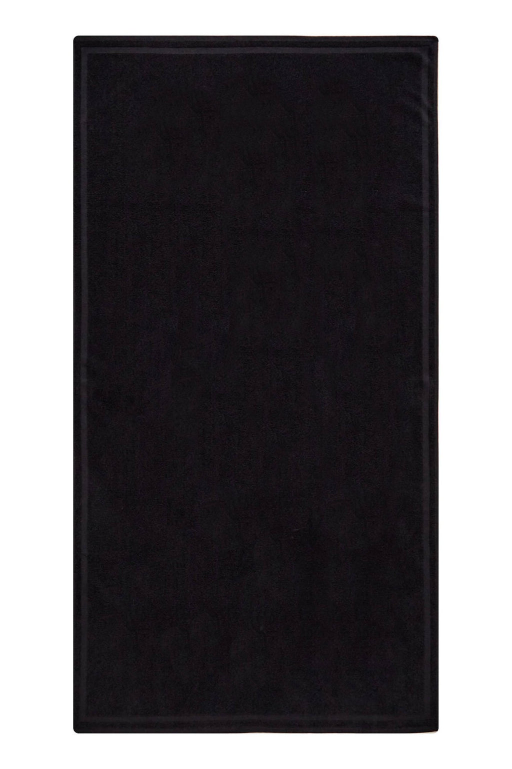 ICEBERG MEN'S BLACK BEACH TOWEL 