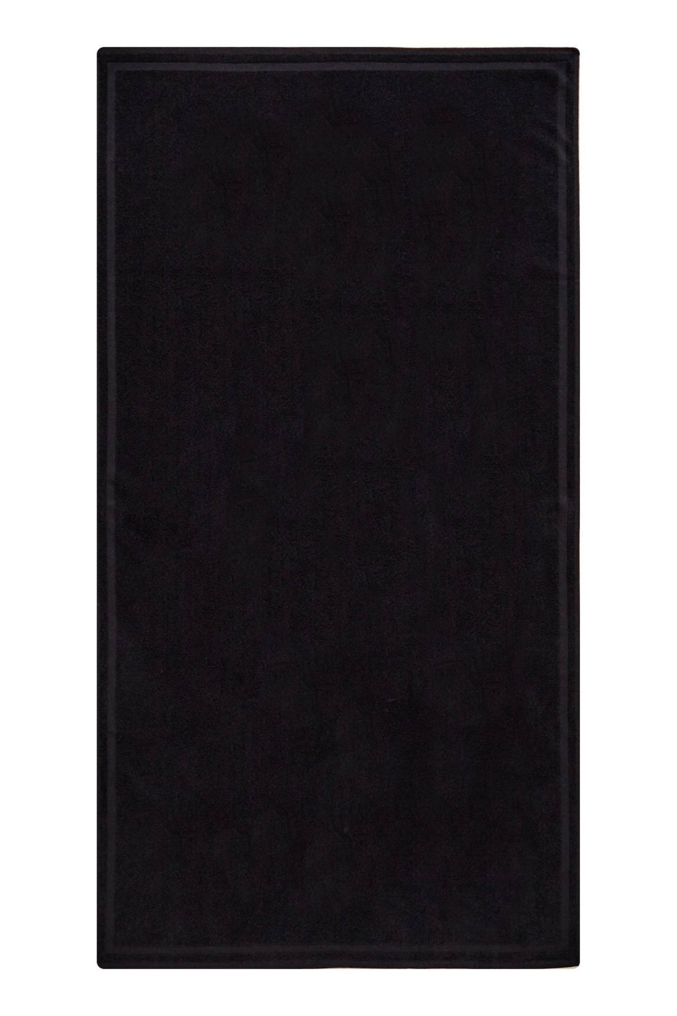 ICEBERG MEN'S BLACK BEACH TOWEL 