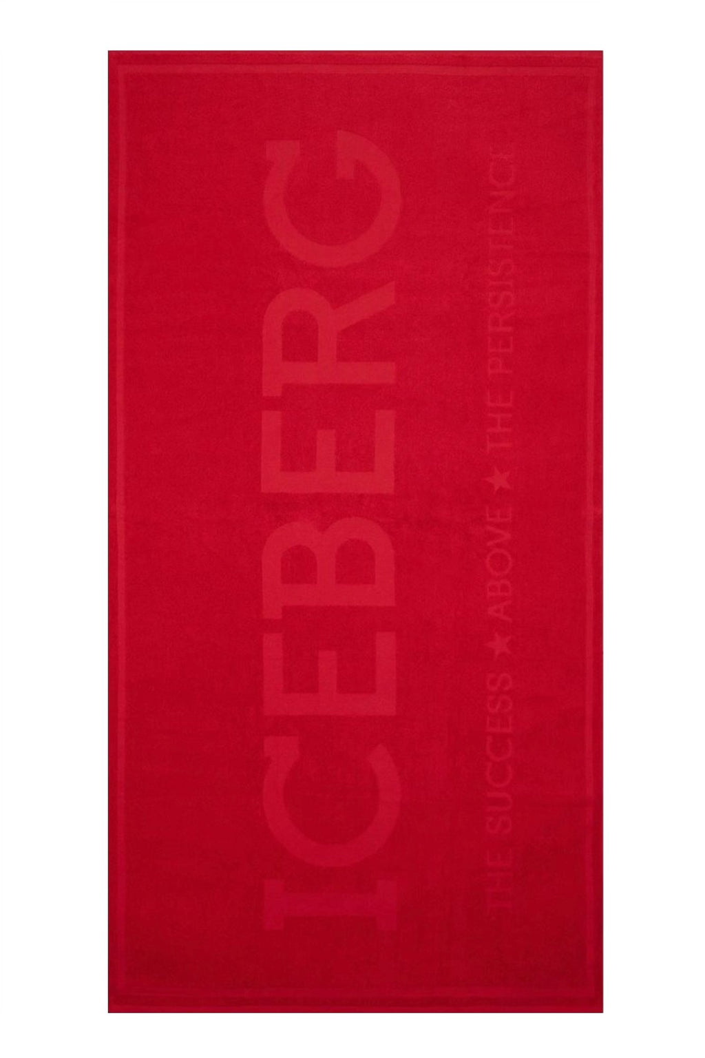 ICEBERG MEN'S RED BEACH TOWEL 