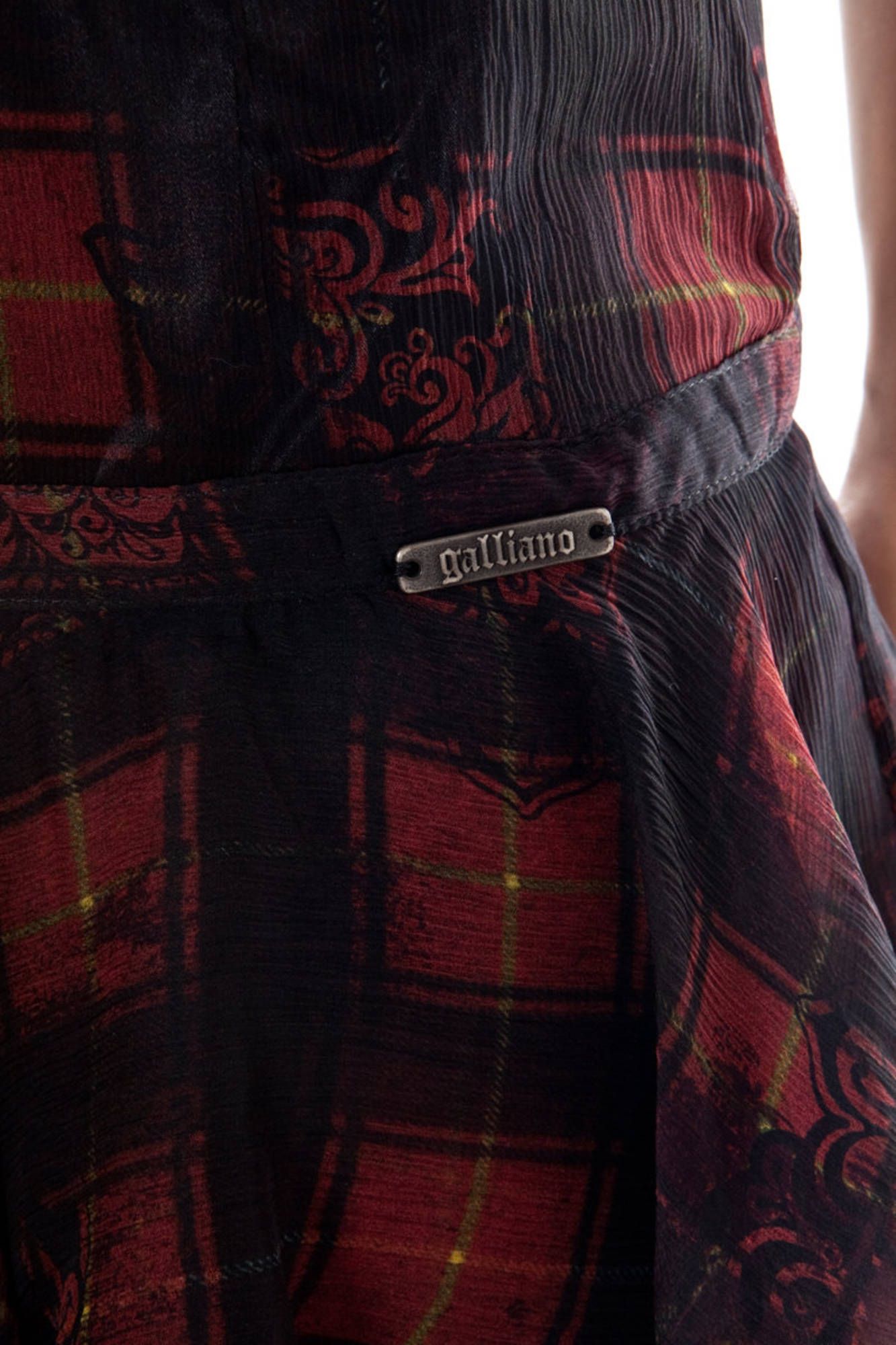 FALDA CORTA NEGRA DE MUJER JOHN GALLIANO 