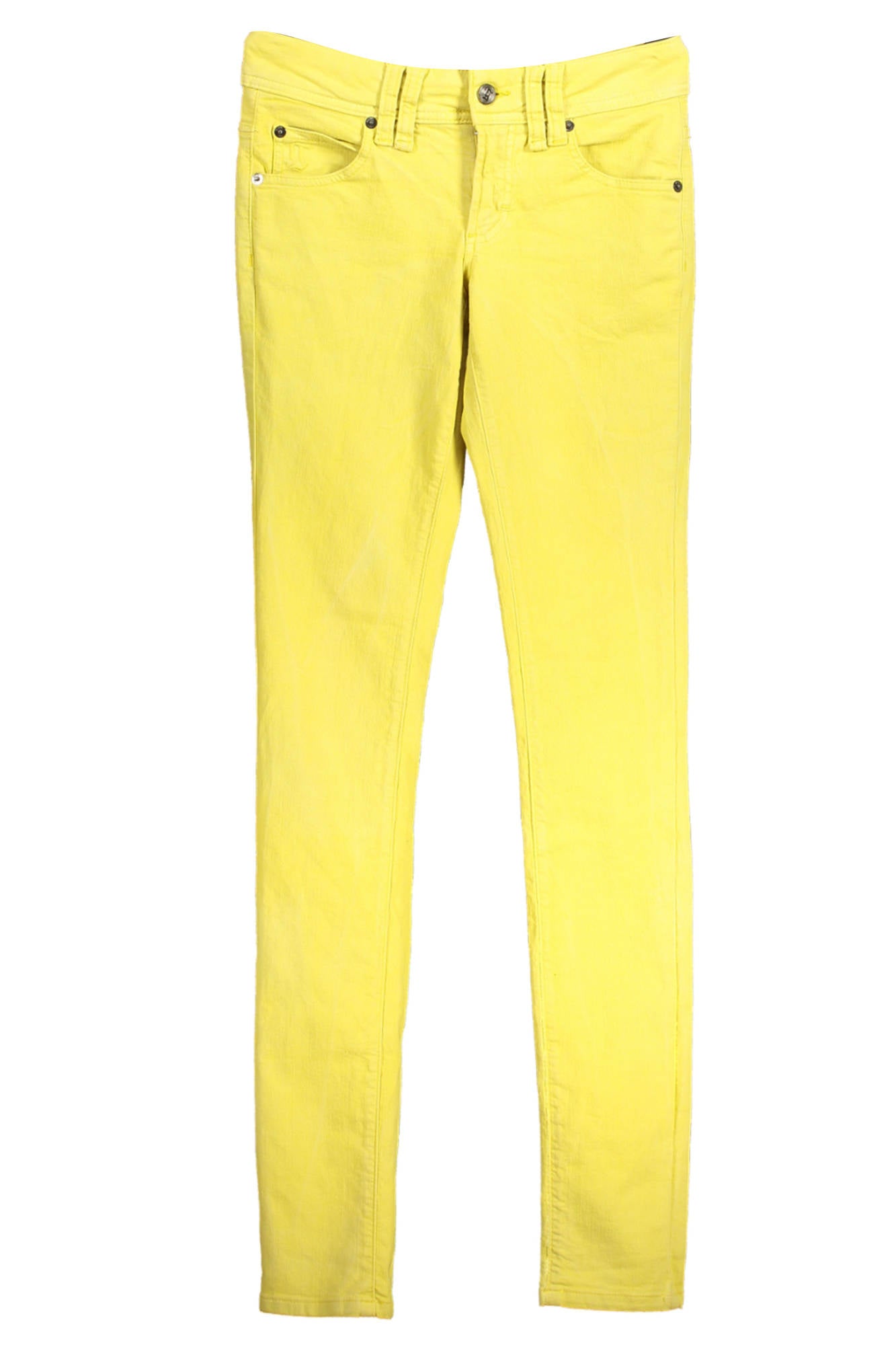 JOHN GALLIANO WOMEN'S YELLOW DENIM JEANS 