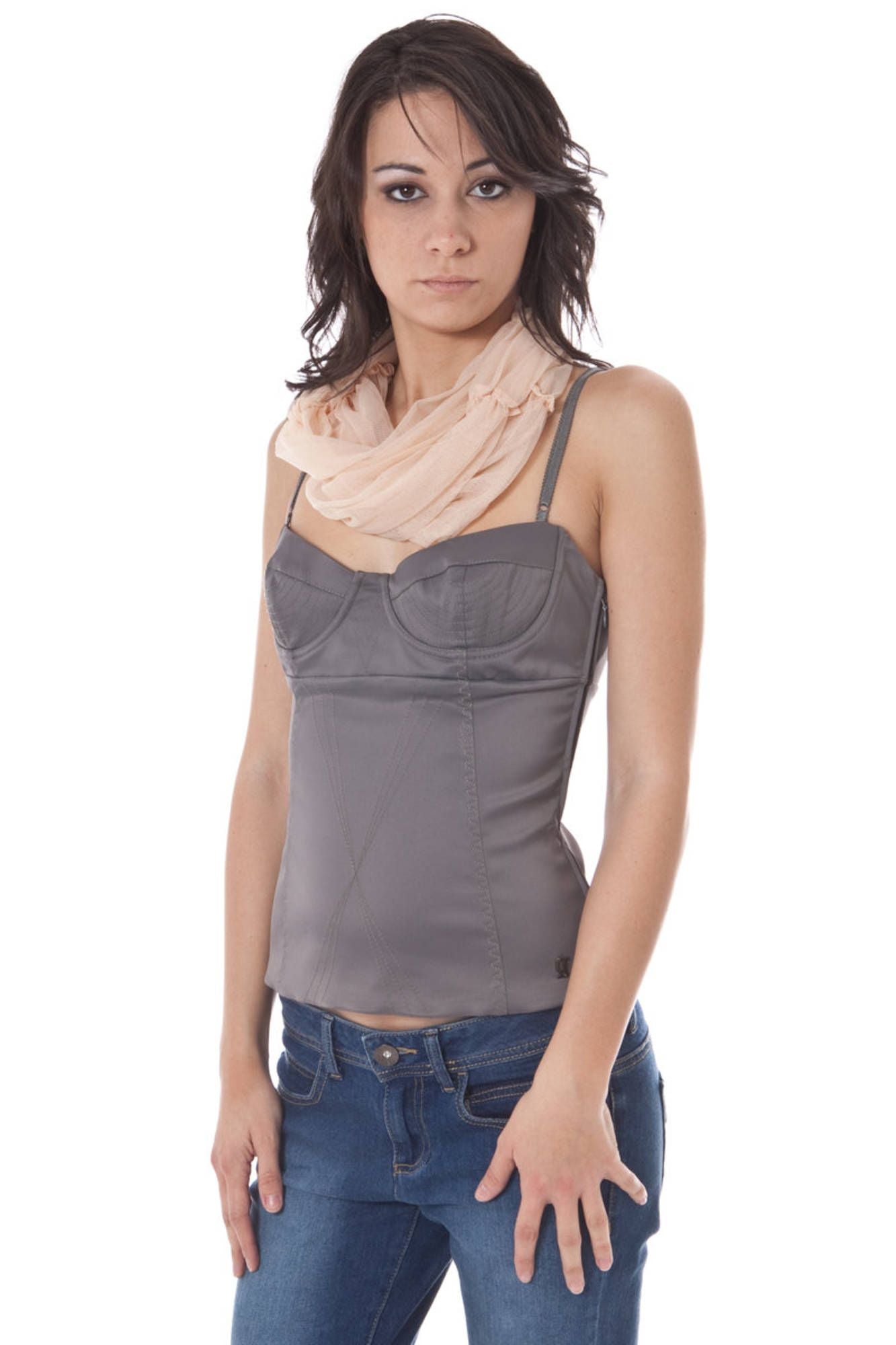 TOP GRIS DE MUJER JOHN GALLIANO 