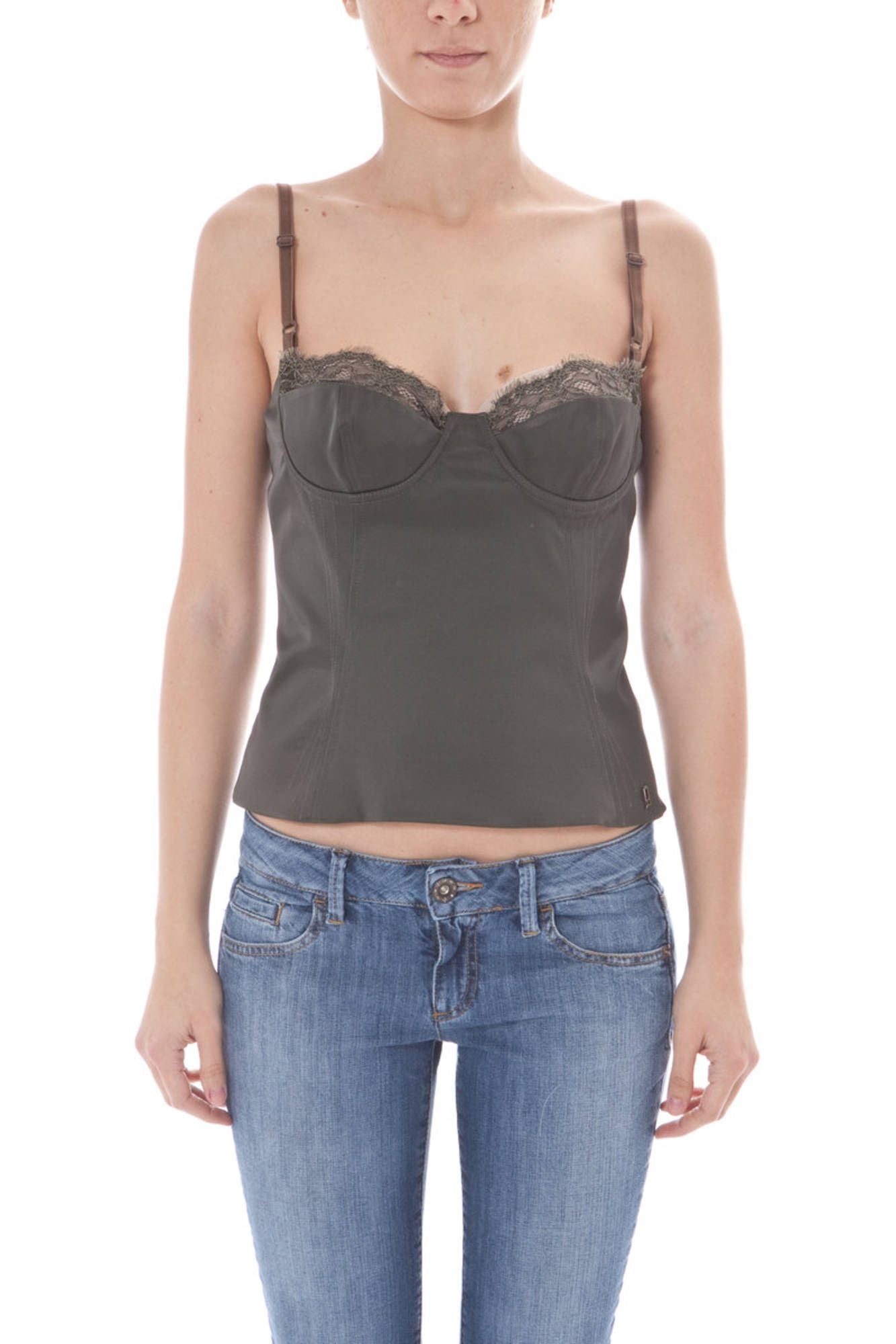 TOP VERDE DE MUJER JOHN GALLIANO 