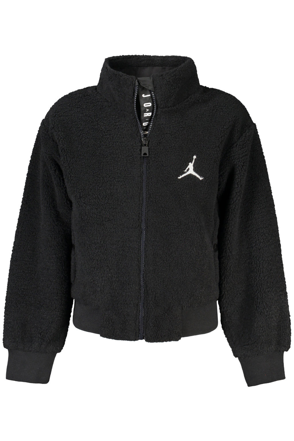 SUDADERA JORDAN NEGRA CON CREMALLERA PARA MUJER 