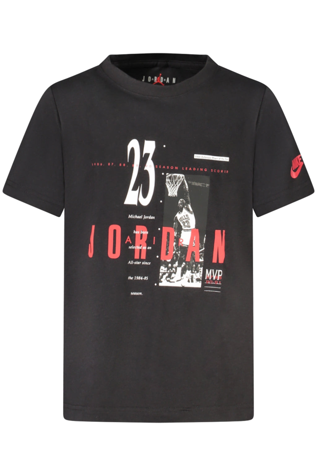 CAMISETA DE MANGA CORTA JORDAN PARA NIÑO, NEGRA 