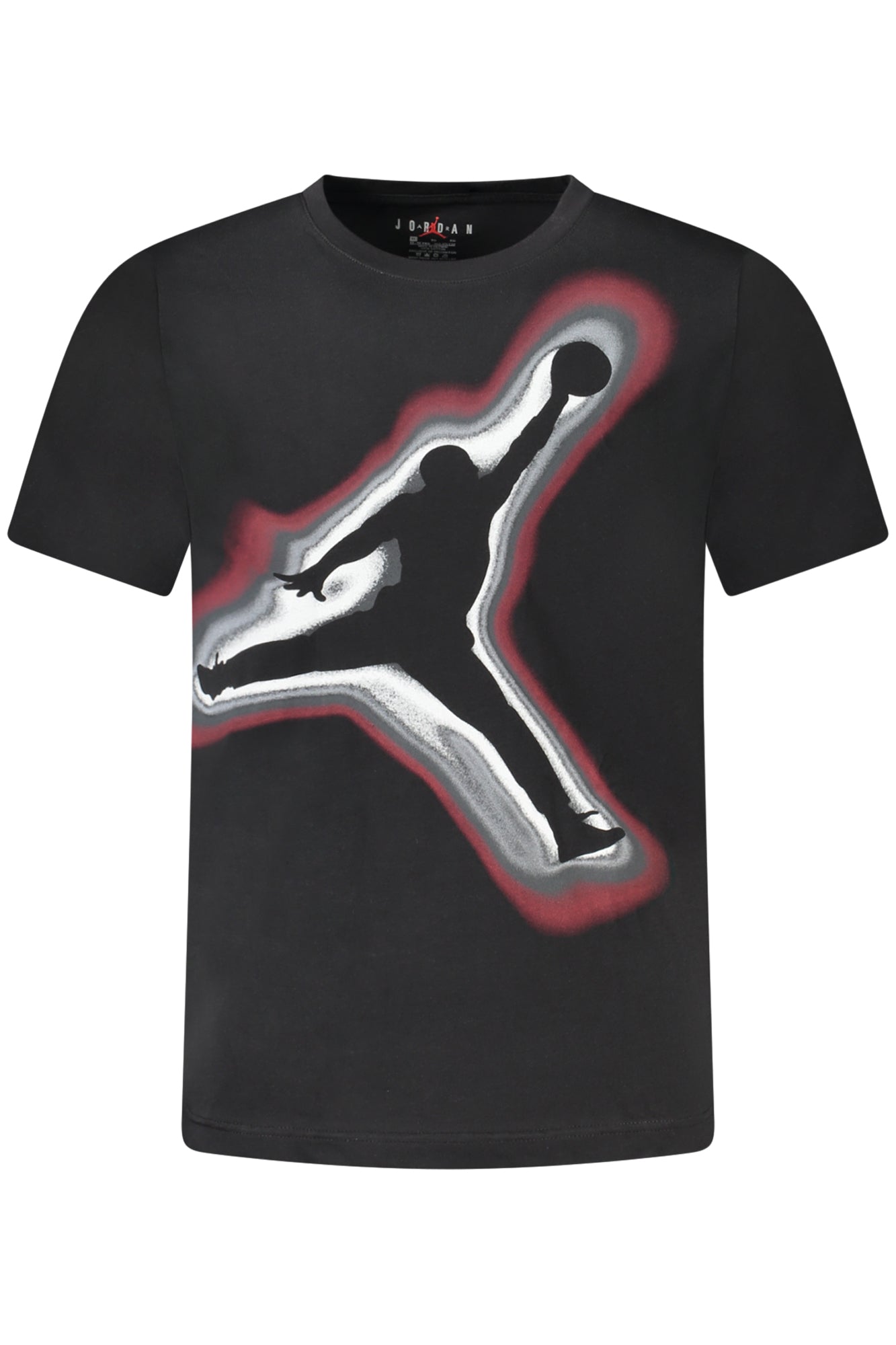 JORDAN T-SHIRT MANICHE CORTE BAMBINO NERO