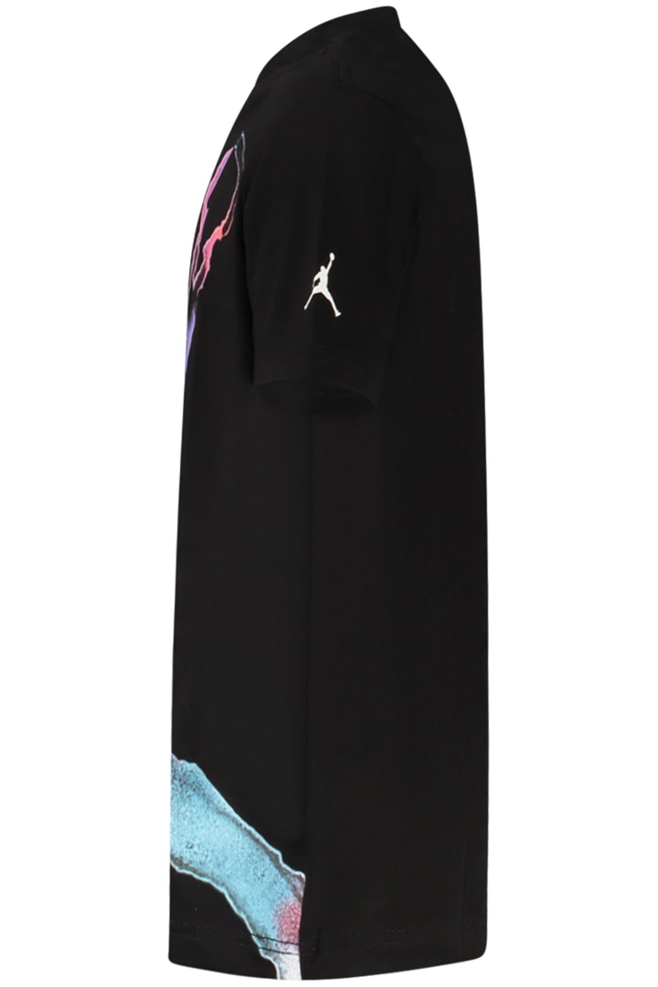 JORDAN T-SHIRT MANICHE CORTE BAMBINO NERO