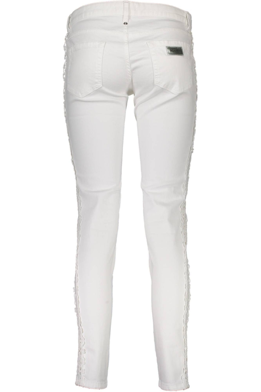 JUST CAVALLI WOMEN'S WHITE TROUSERS 