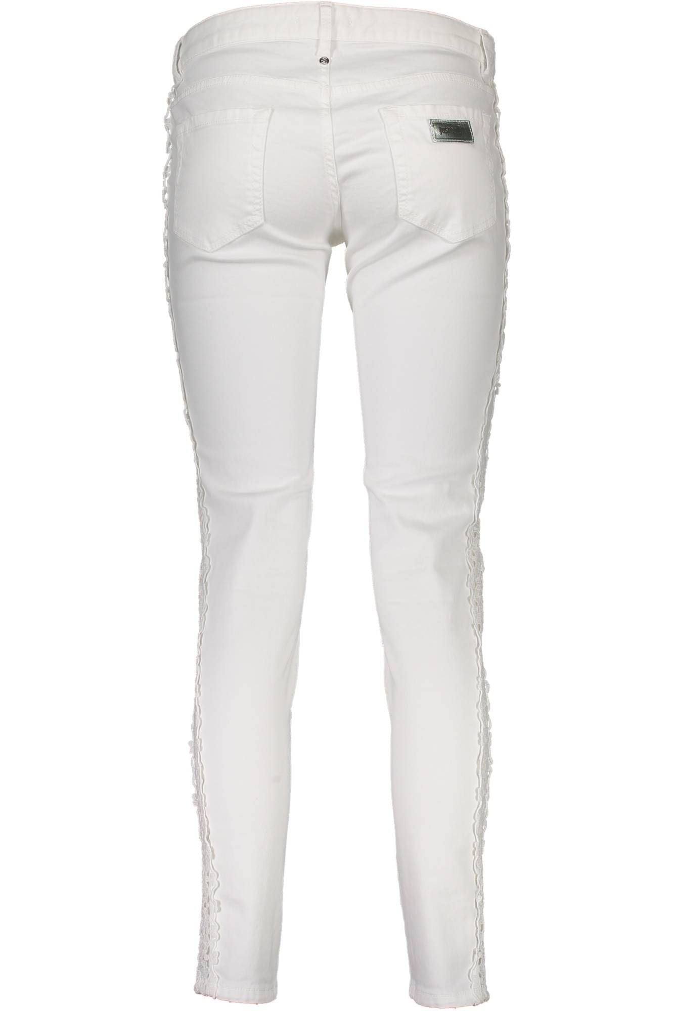 JUST CAVALLI WOMEN'S WHITE TROUSERS 