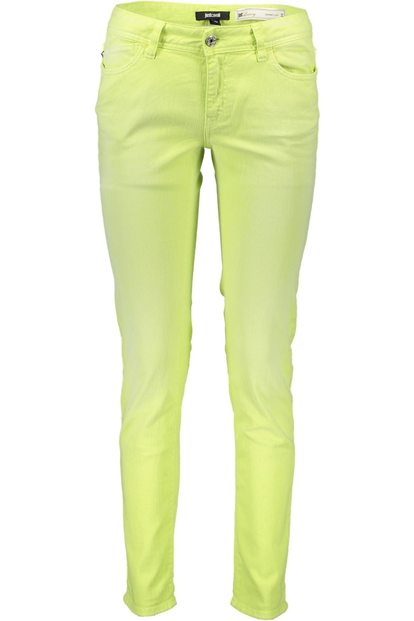 JUST CAVALLI WOMEN'S YELLOW TROUSERS 