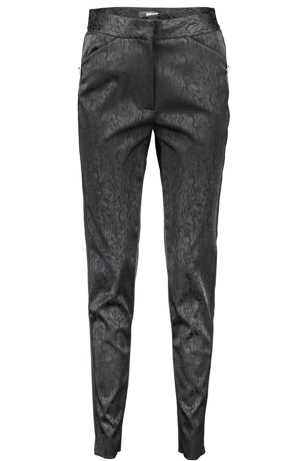 JUST CAVALLI WOMEN'S BLACK TROUSERS 