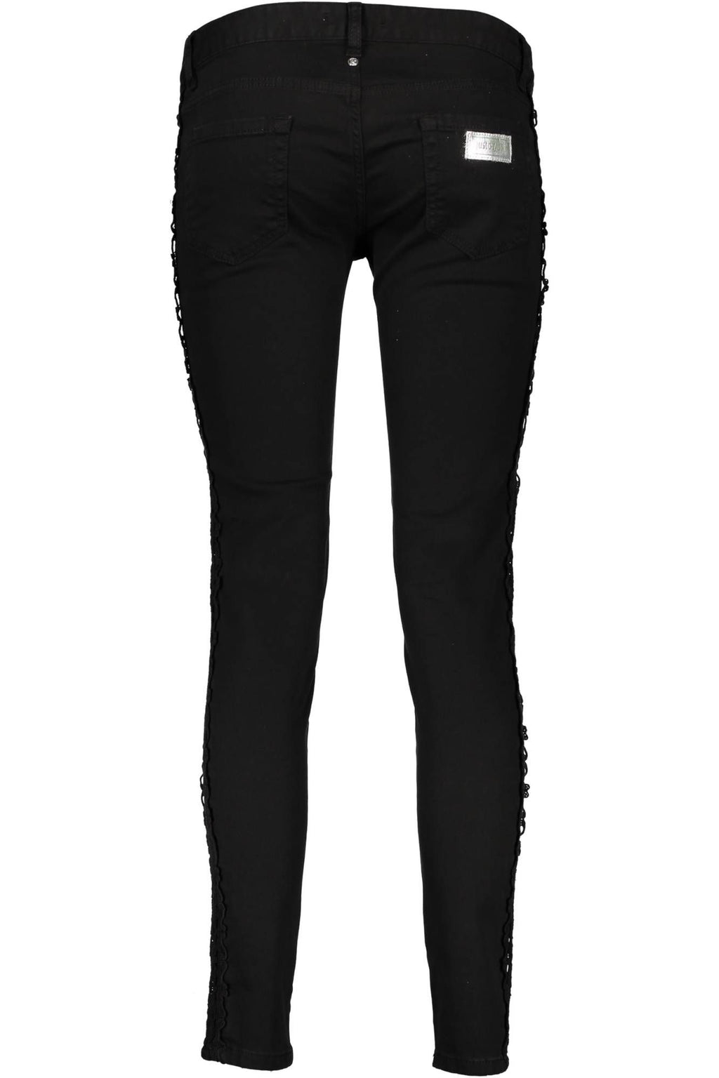 JUST CAVALLI WOMEN'S BLACK TROUSERS 