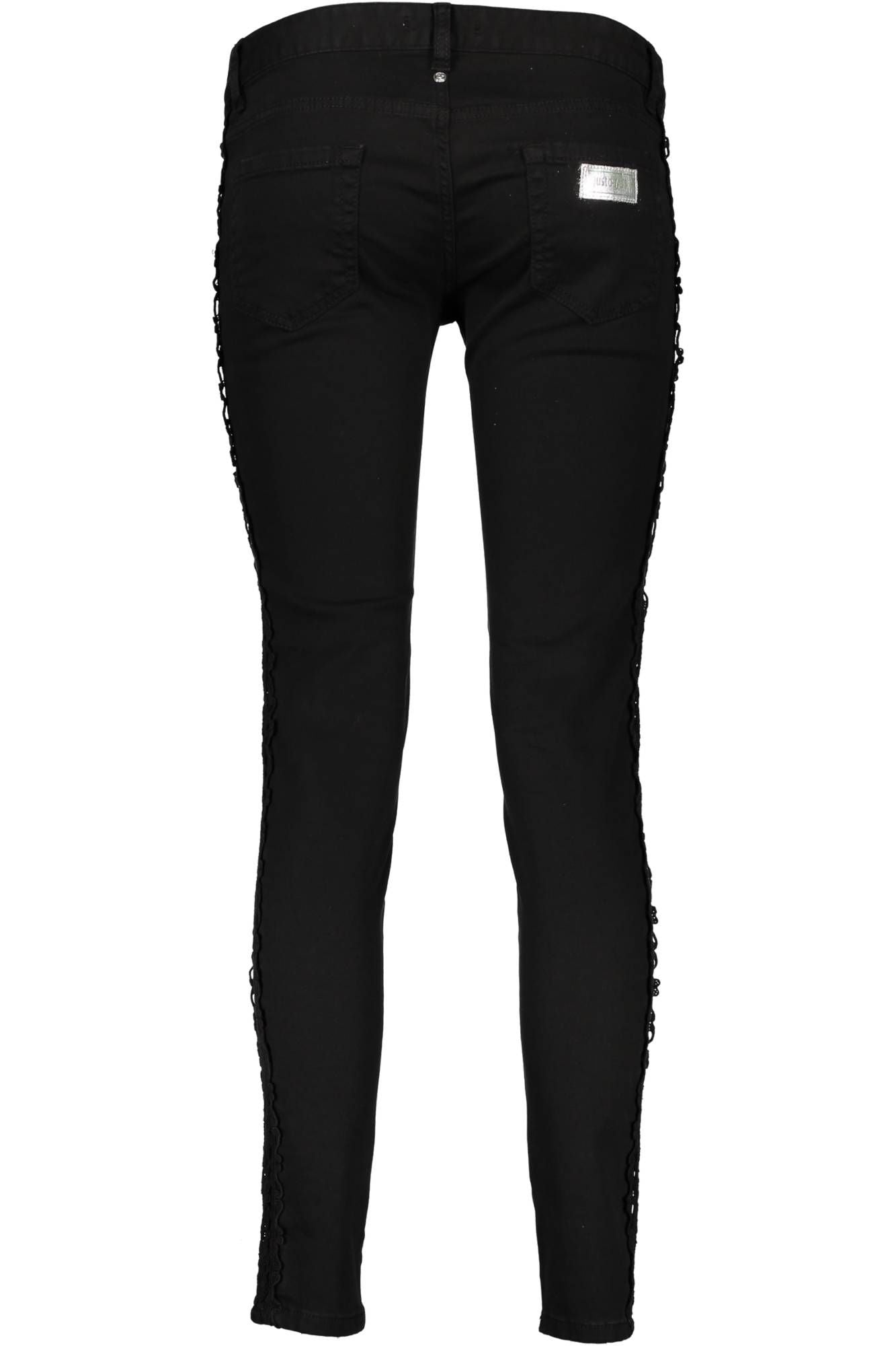 JUST CAVALLI WOMEN'S BLACK TROUSERS 