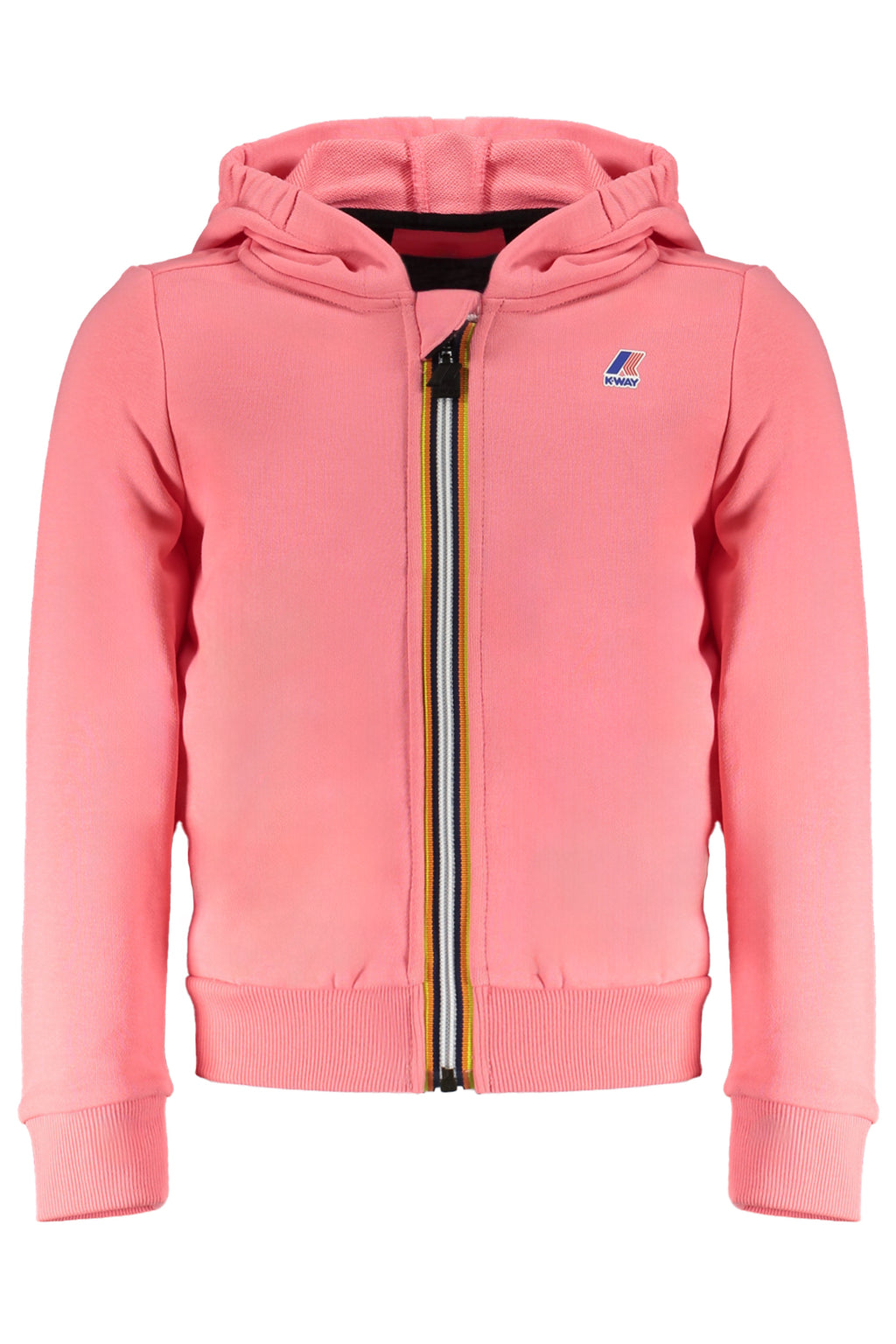 SUDADERA ROSA CON CREMALLERA K-WAY PARA NIÑA 