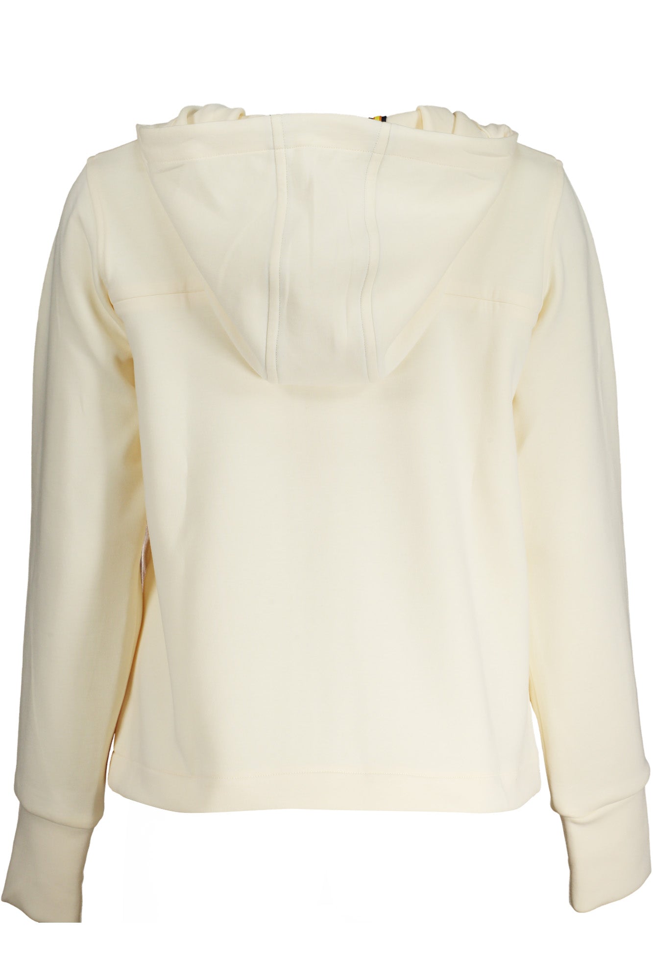 K-WAY WOMEN'S BEIGE ZIP-UP SWEATSHIRT 