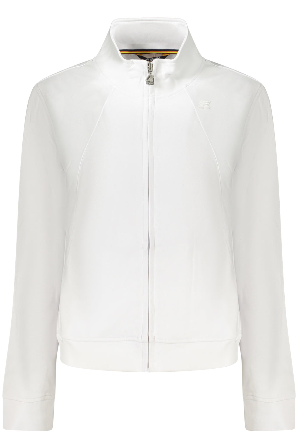 K-WAY WOMEN'S WHITE ZIP-UP SWEATSHIRT 