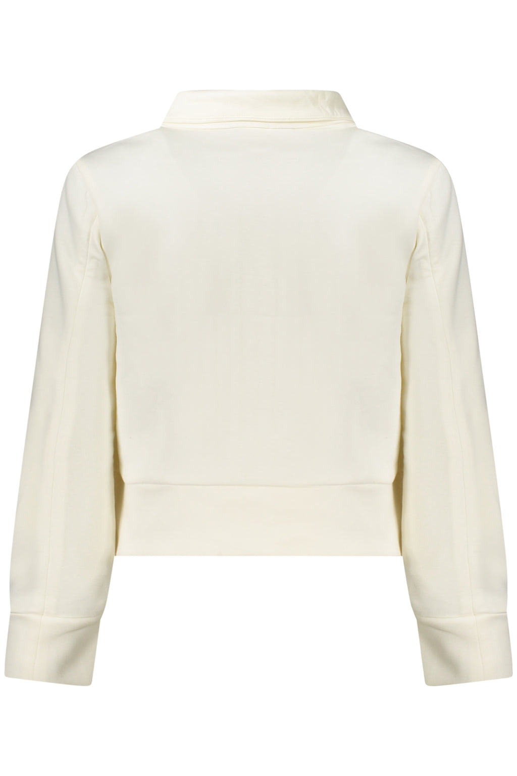 K-WAY WOMEN'S WHITE ZIP-UP SWEATSHIRT 