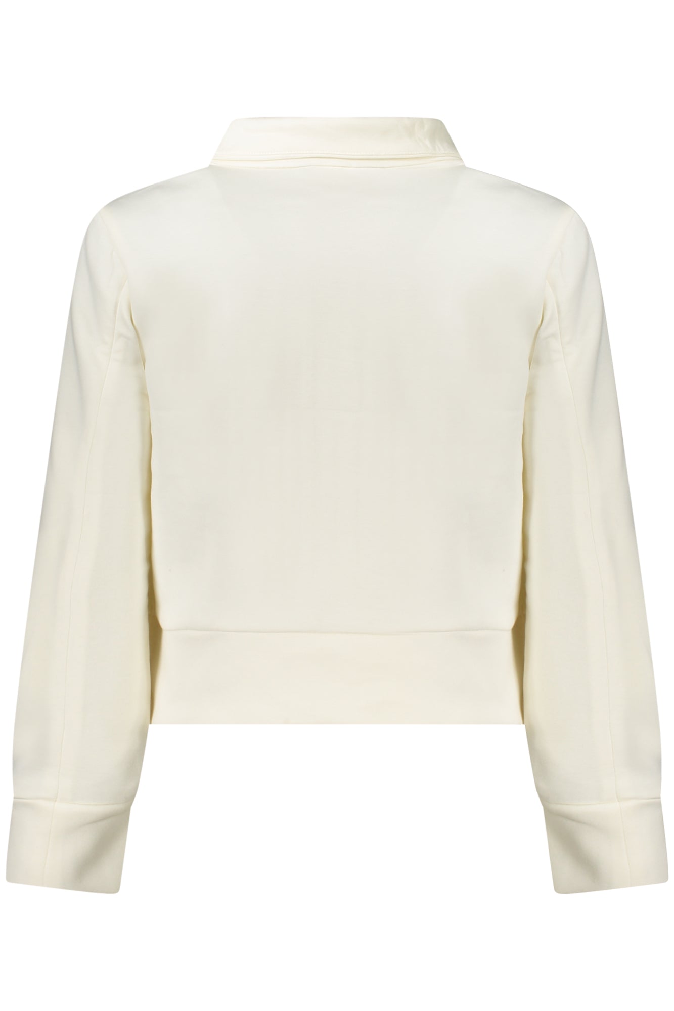 SUDADERA BLANCA CON CREMALLERA K-WAY PARA MUJER 
