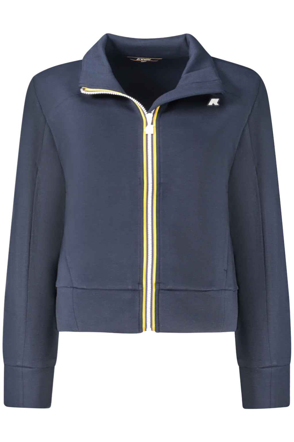 K-WAY WOMEN'S BLUE ZIP-UP SWEATSHIRT 