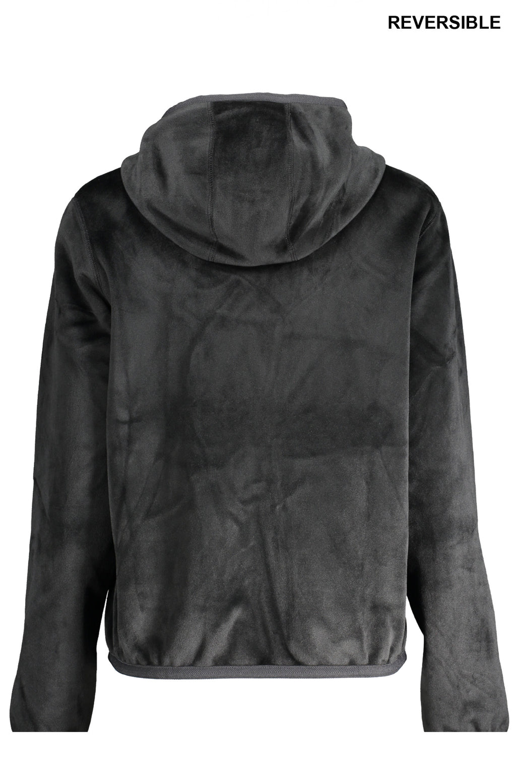 K-WAY WOMEN'S BLACK ZIP-UP SWEATSHIRT 