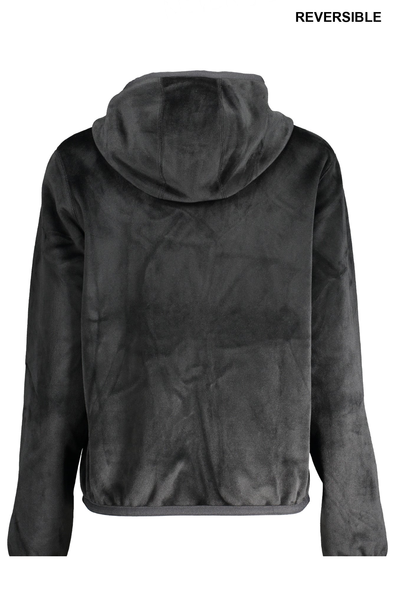 K-WAY WOMEN'S BLACK ZIP-UP SWEATSHIRT 
