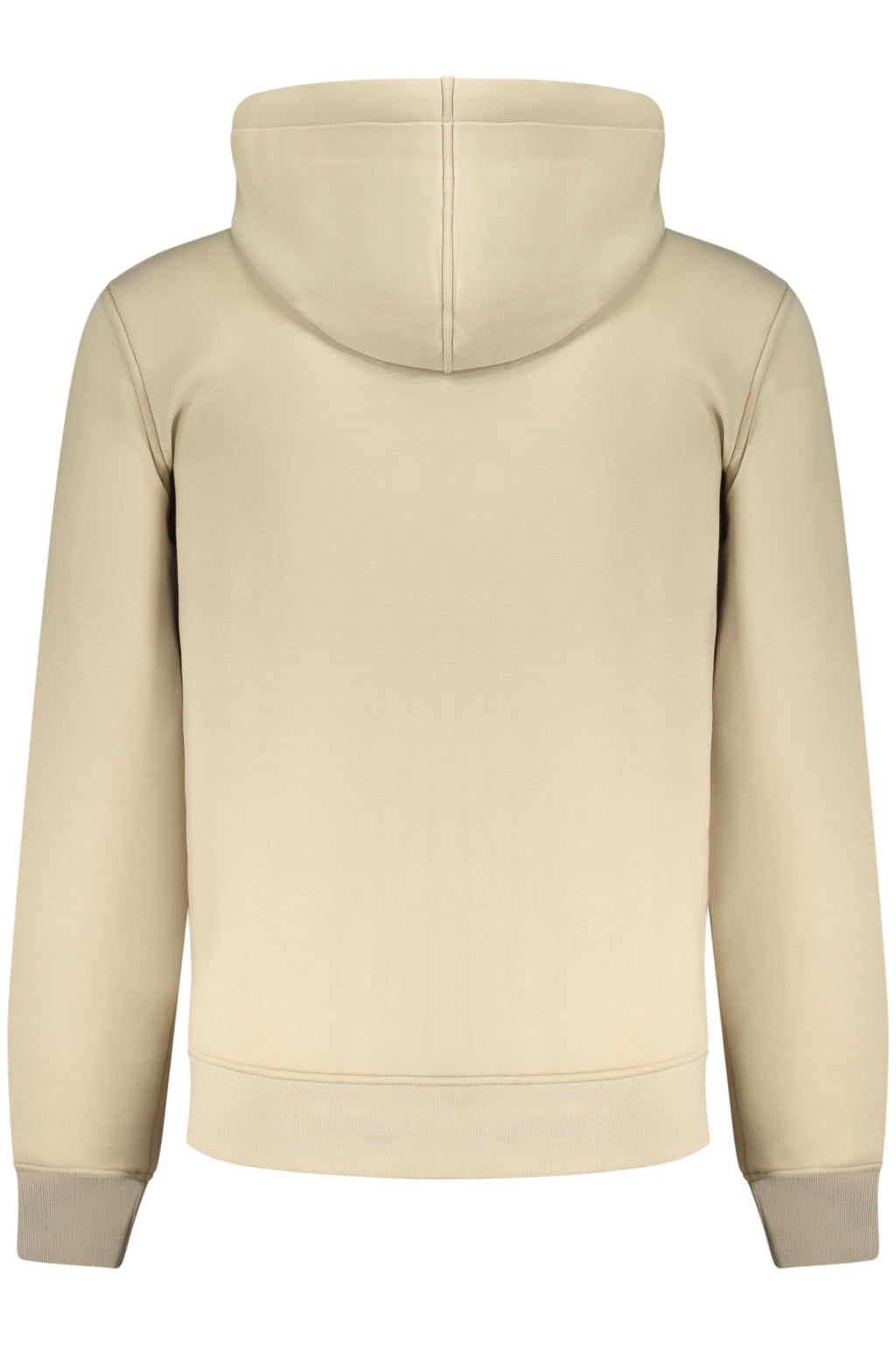 K-WAY MEN'S BEIGE ZIP-UP SWEATSHIRT
