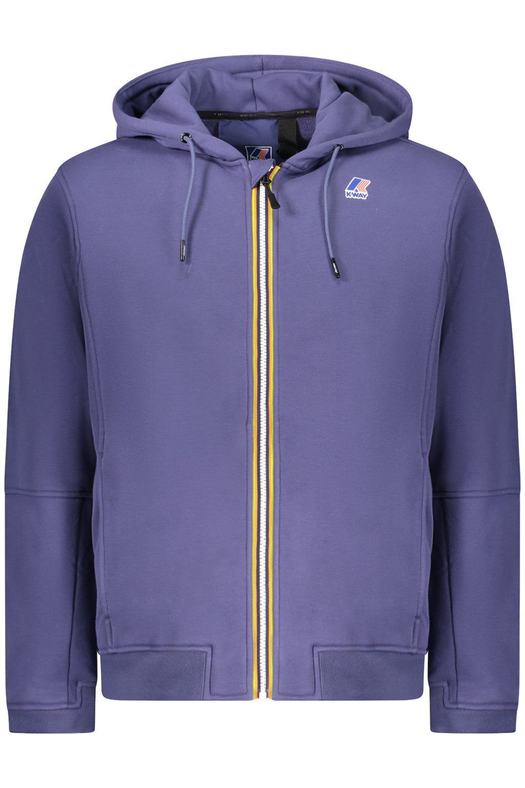 K-WAY MEN'S BLUE ZIP-UP SWEATSHIRT 