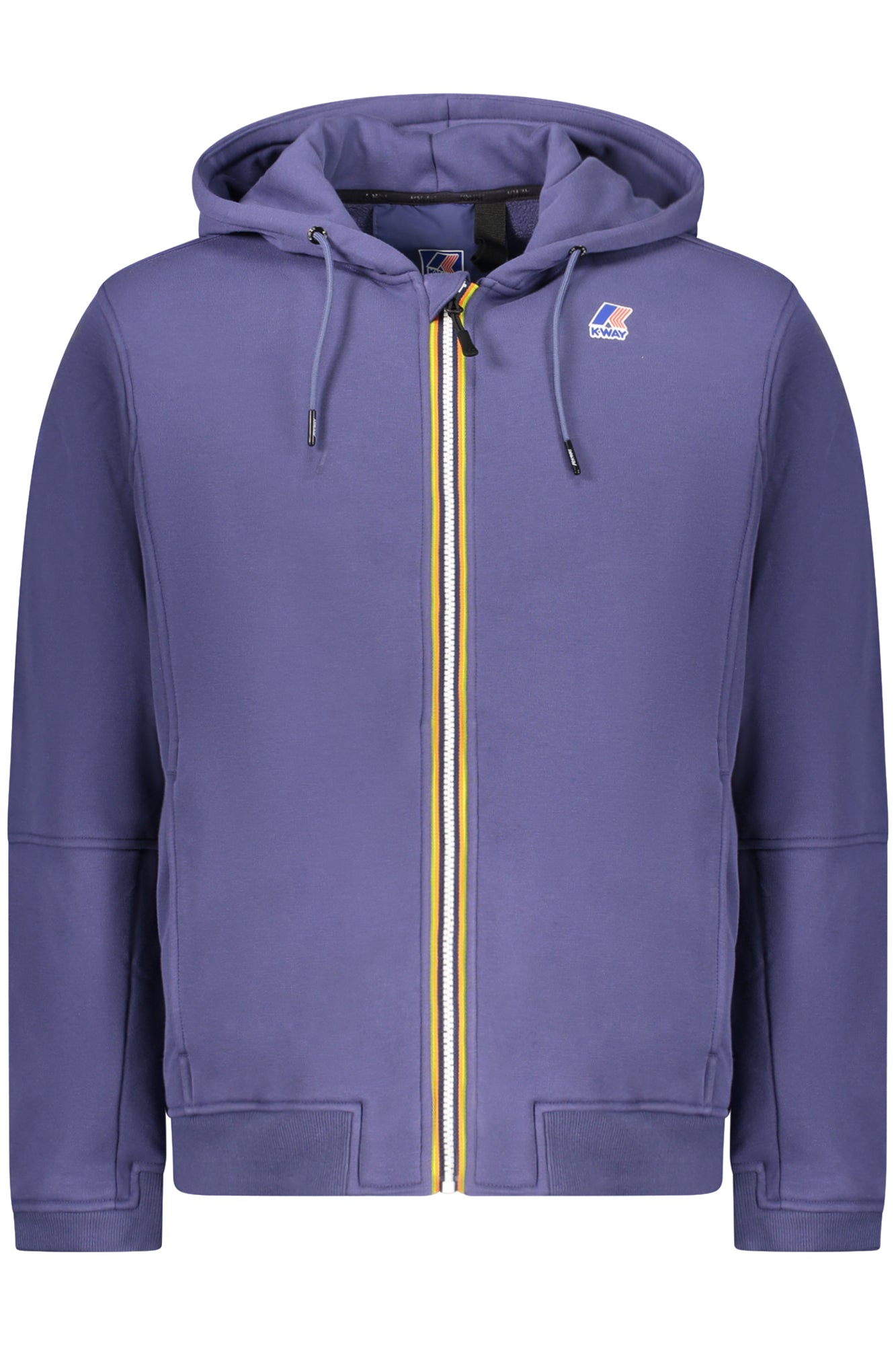 K-WAY MEN'S BLUE ZIP-UP SWEATSHIRT 
