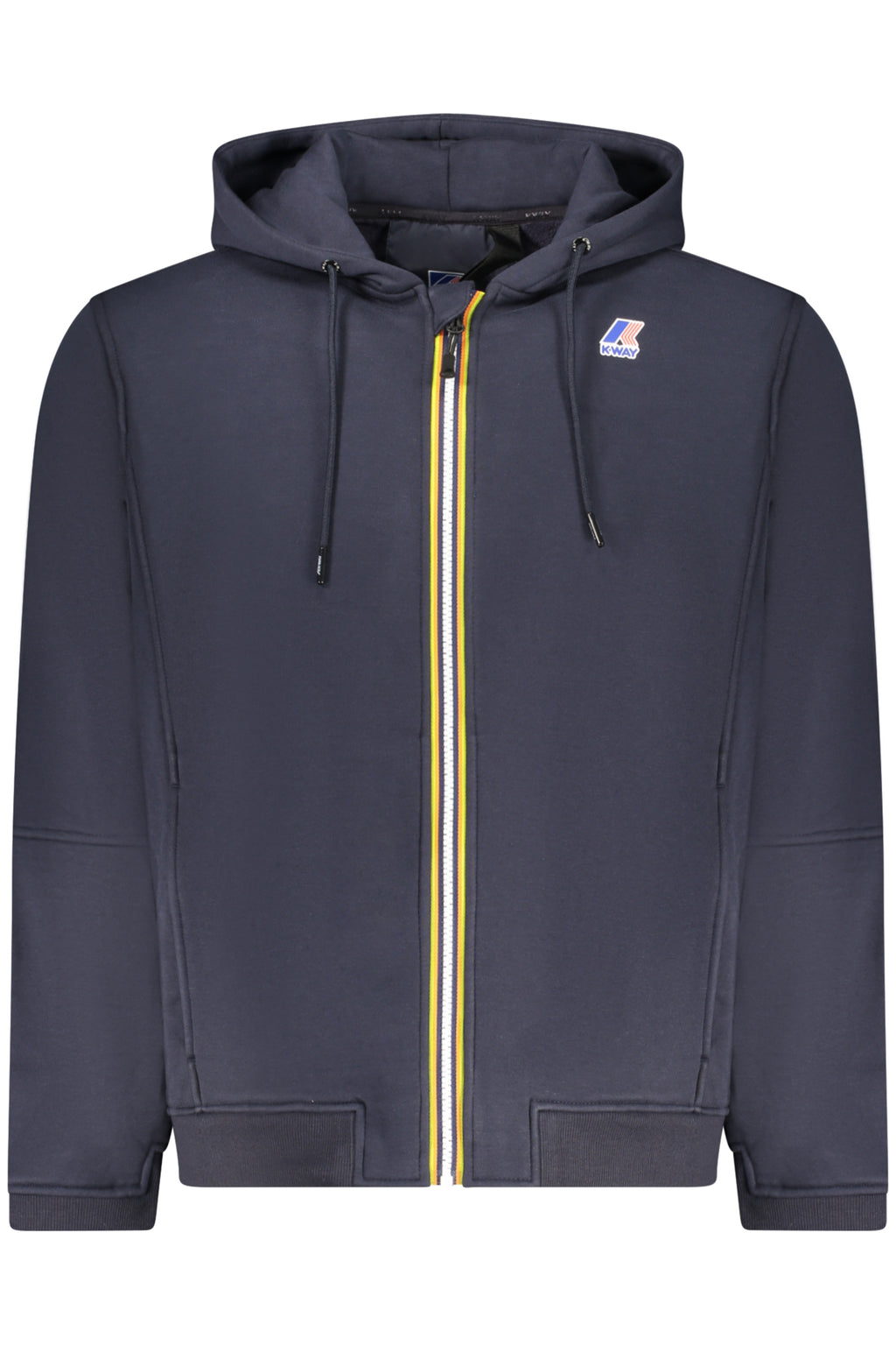 K-WAY MEN'S BLUE ZIP-UP SWEATSHIRT 