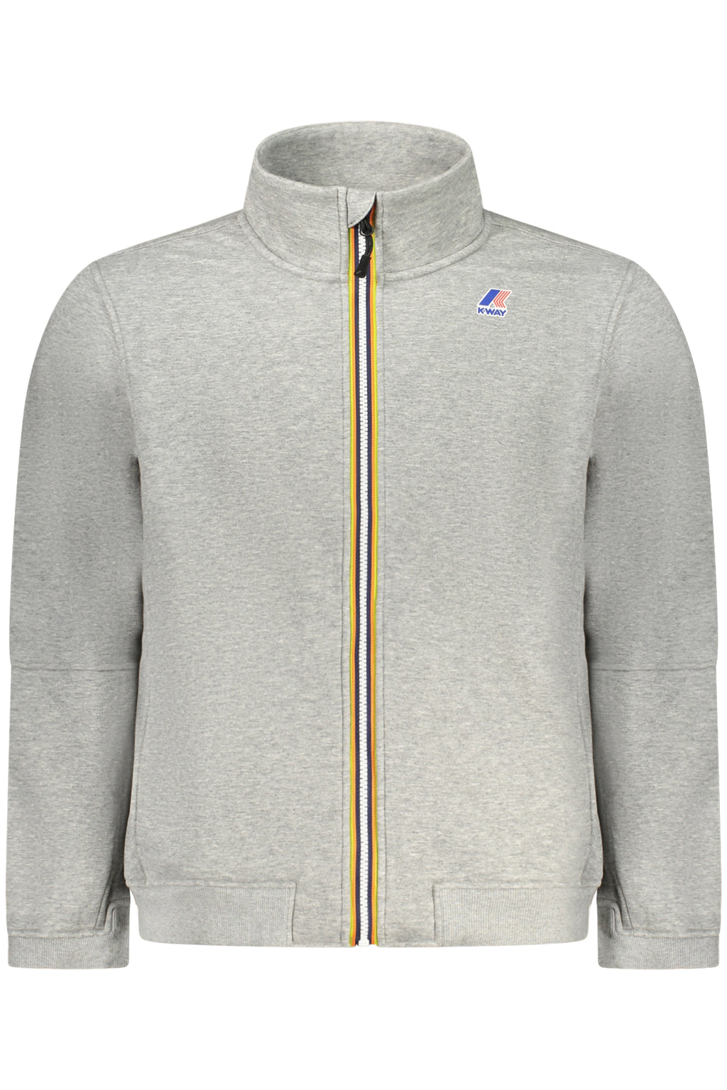 SUDADERA CON CREMALLERA K-WAY PARA HOMBRE GRIS 