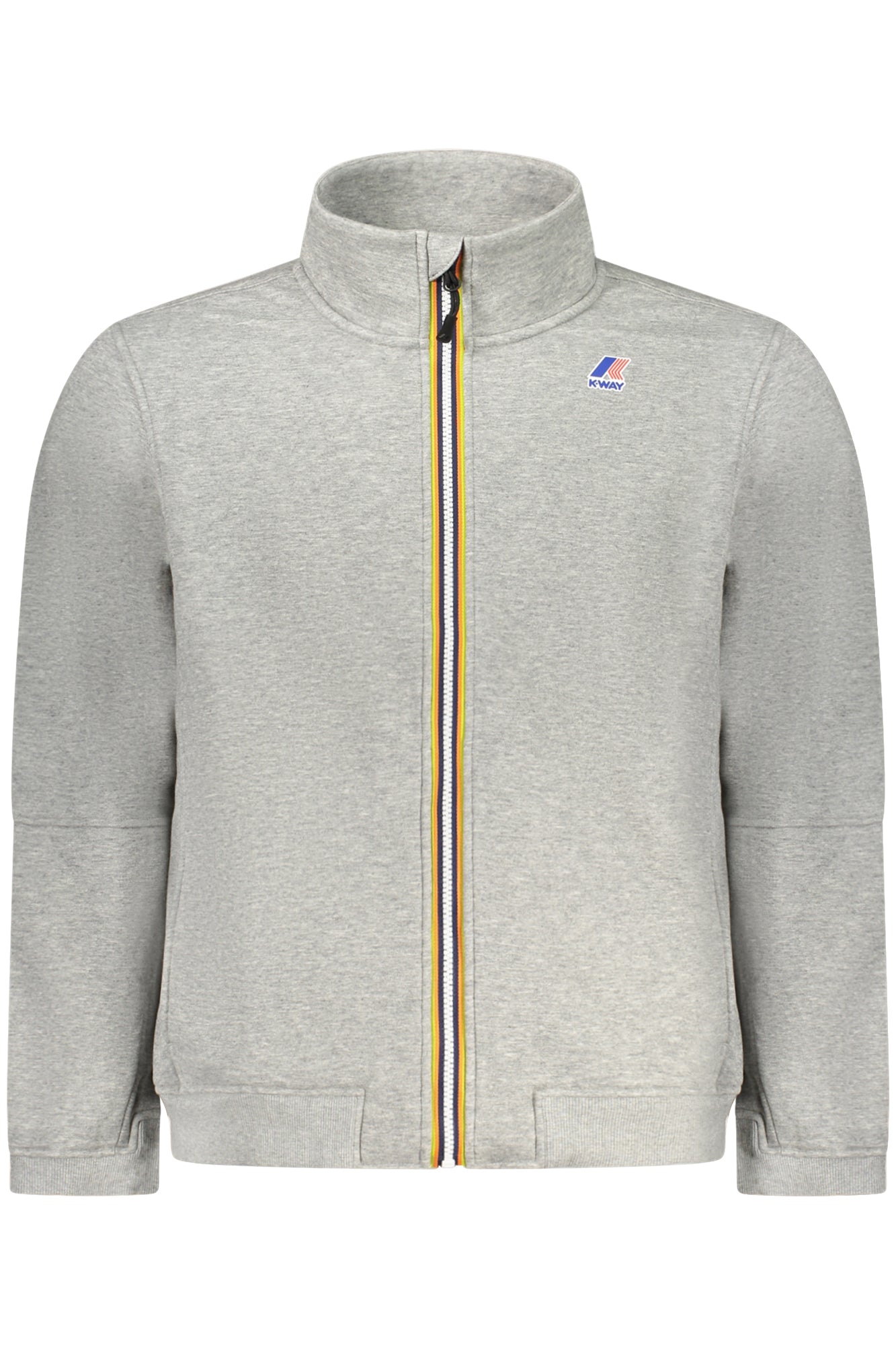 K-WAY MEN'S ZIPPED SWEATSHIRT GREY 