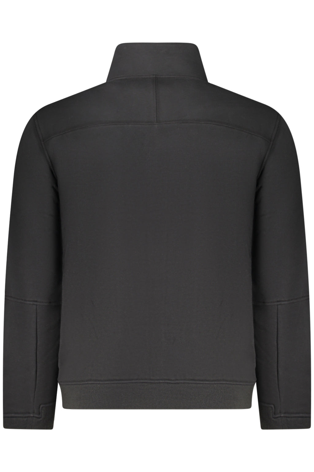 K-WAY MEN'S BLACK ZIP-UP SWEATSHIRT 