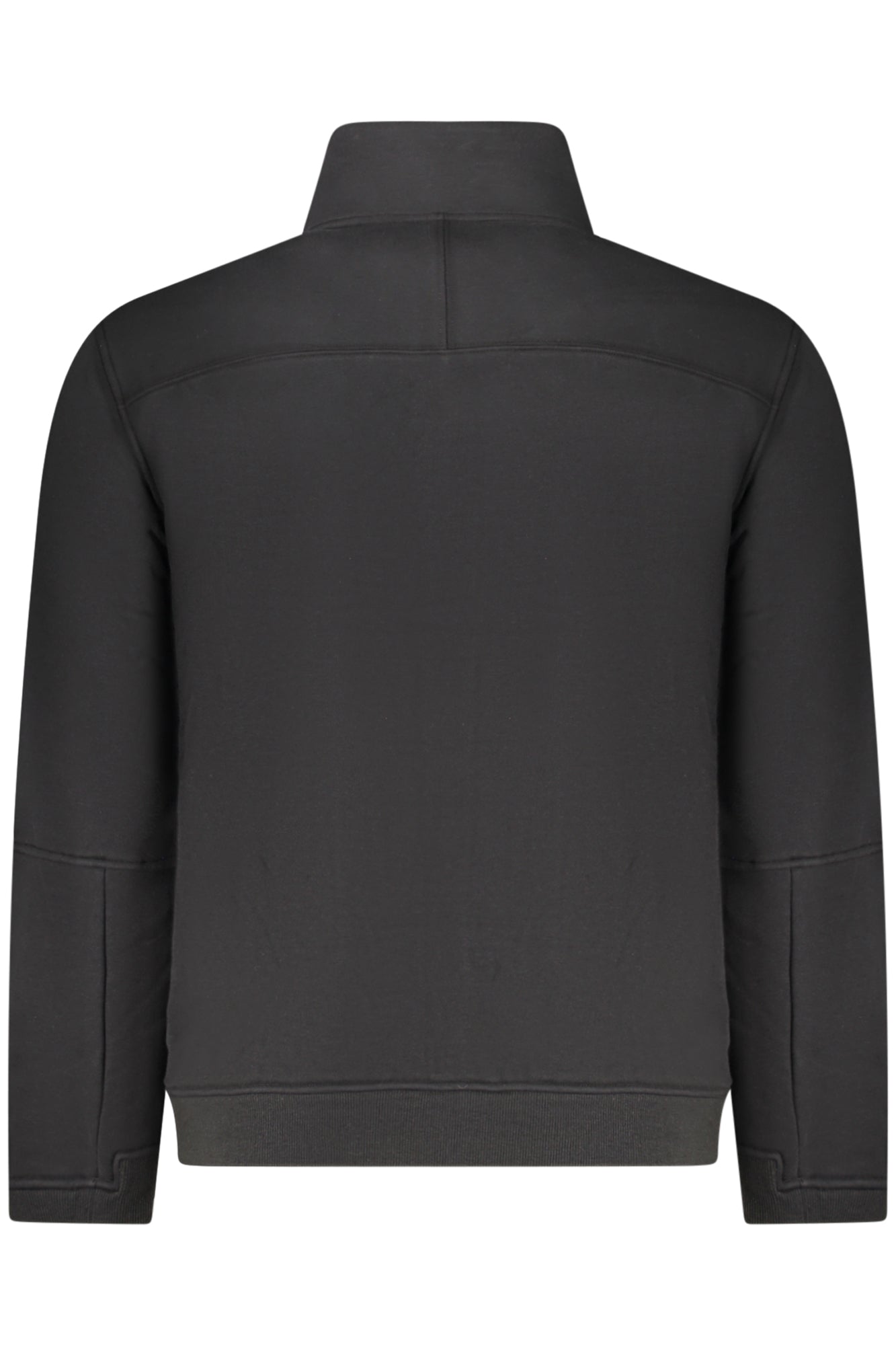K-WAY MEN'S BLACK ZIP-UP SWEATSHIRT 