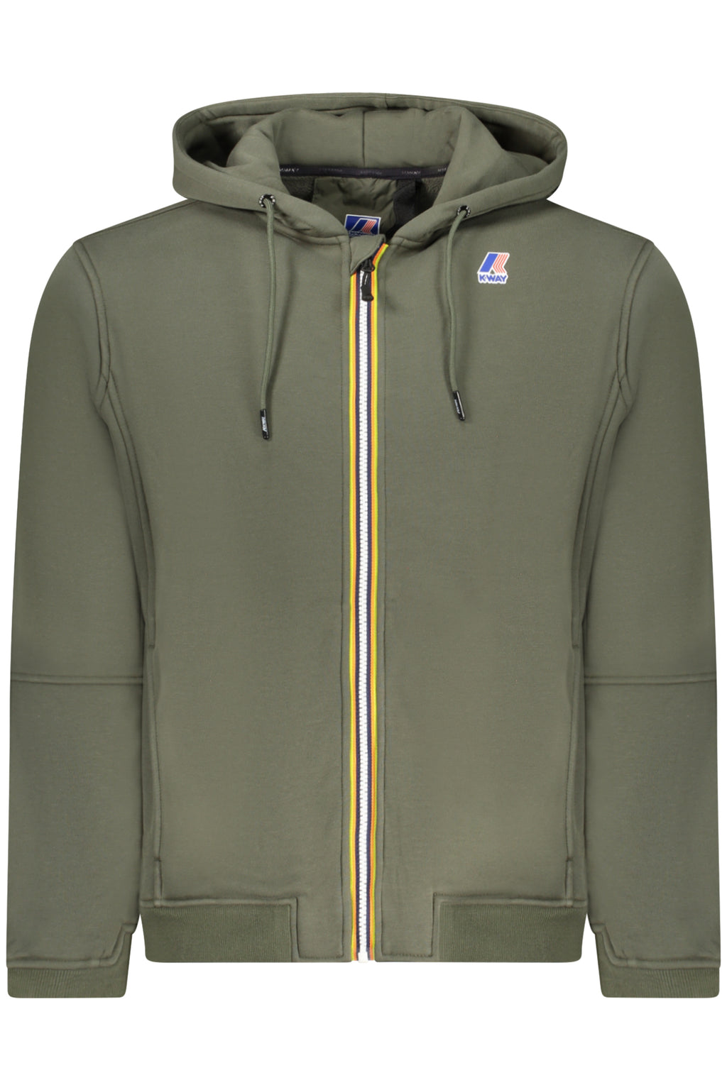 K-WAY MEN'S ZIP-UP SWEATSHIRT GREEN 