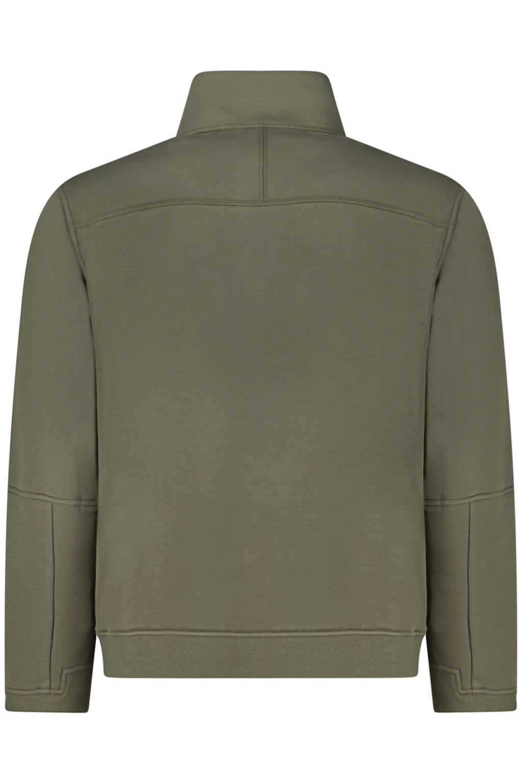 SUDADERA VERDE CON CREMALLERA K-WAY PARA HOMBRE 
