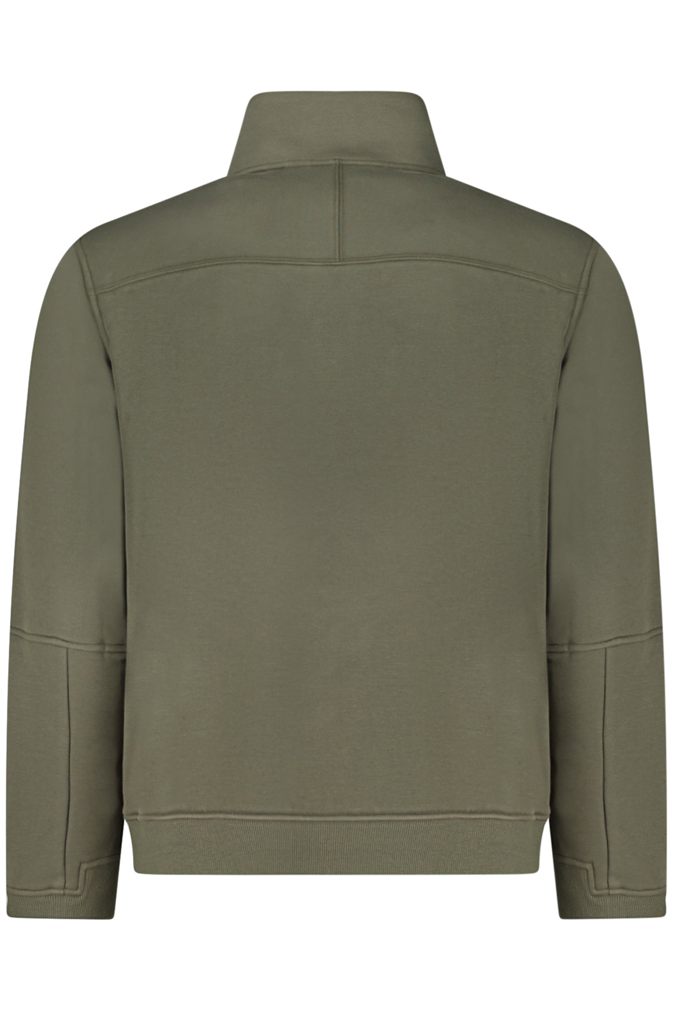 K-WAY MEN'S GREEN ZIP-UP SWEATSHIRT 