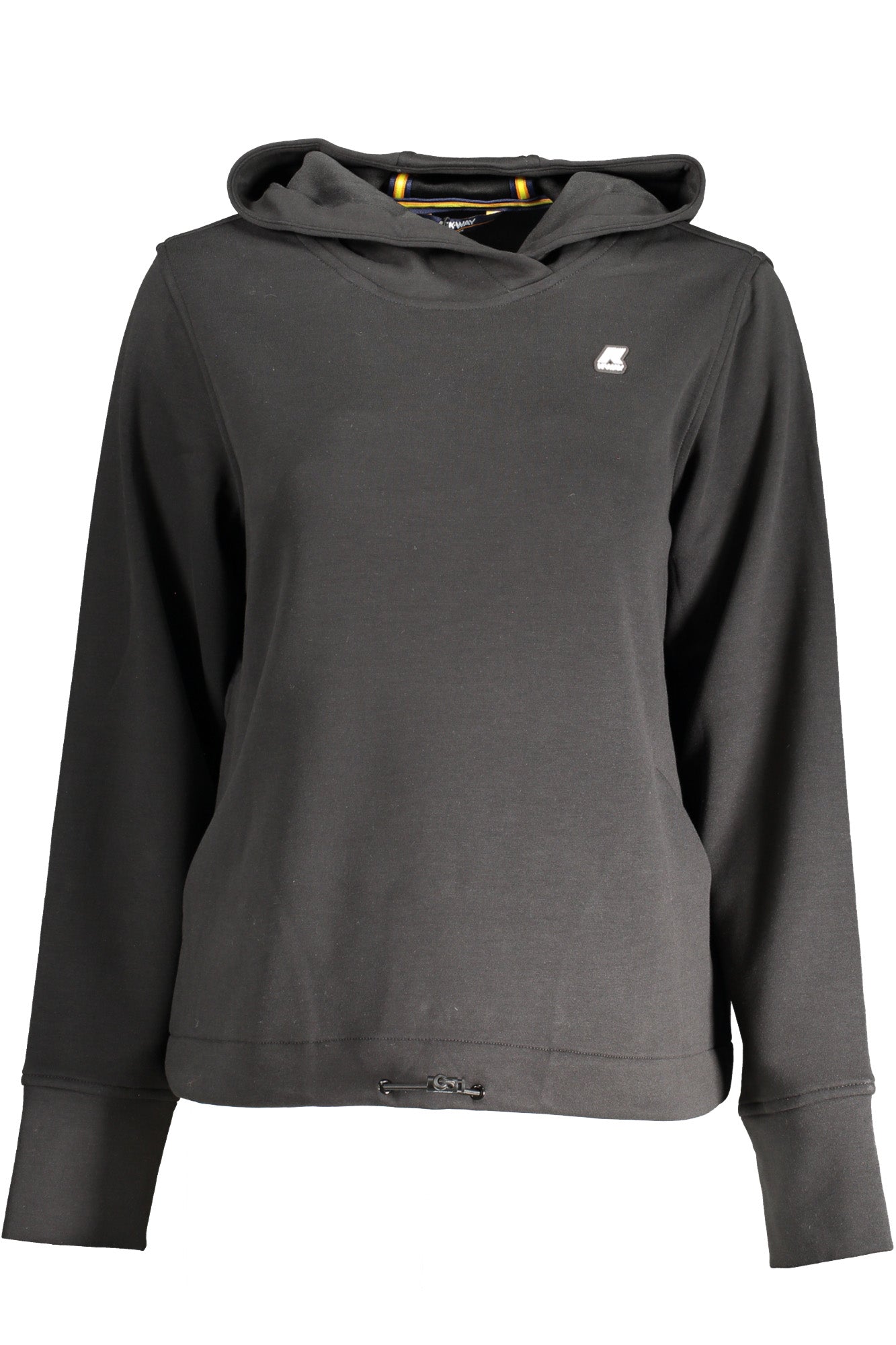 K-WAY WOMEN'S BLACK ZIP-UP SWEATSHIRT 