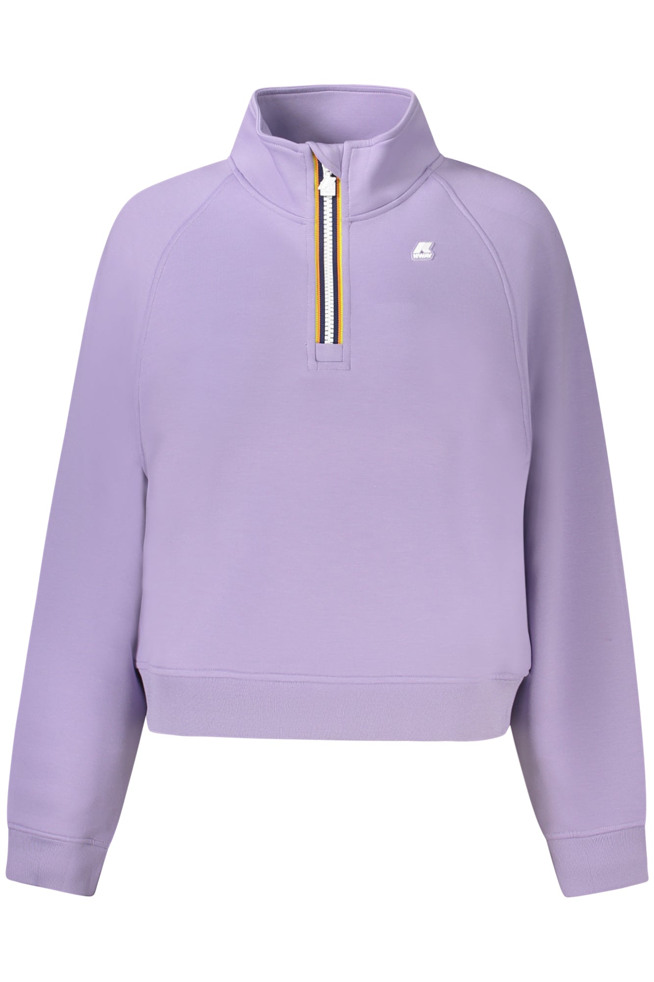 SUDADERA CON CREMALLERA MORADA PARA MUJER K-WAY 
