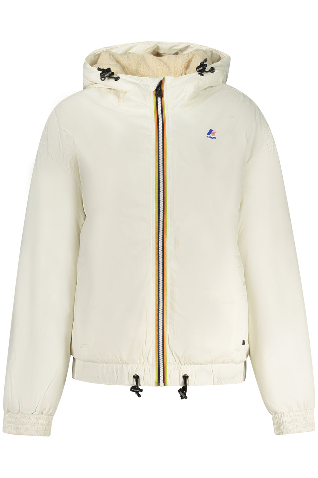 CHAQUETA BLANCA DE MUJER K-WAY 