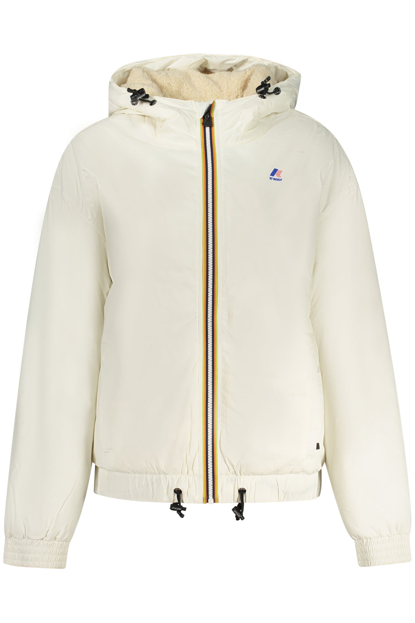 CHAQUETA BLANCA DE MUJER K-WAY 