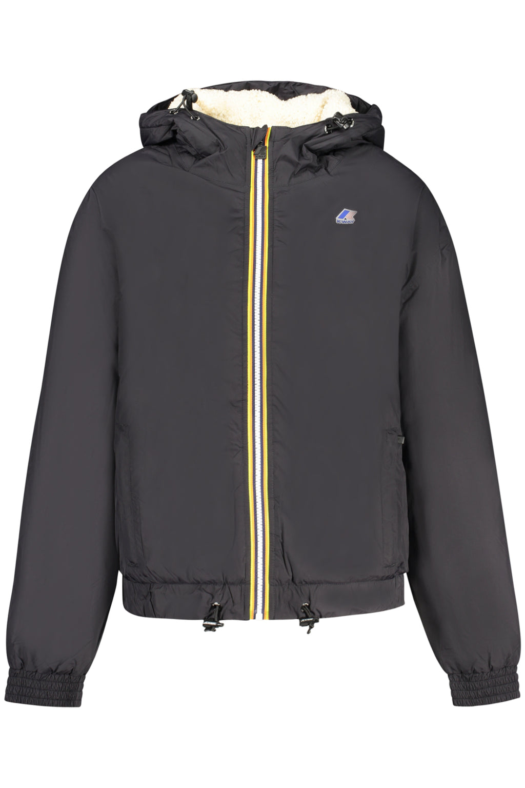 CHAQUETA NEGRA DE MUJER K-WAY 
