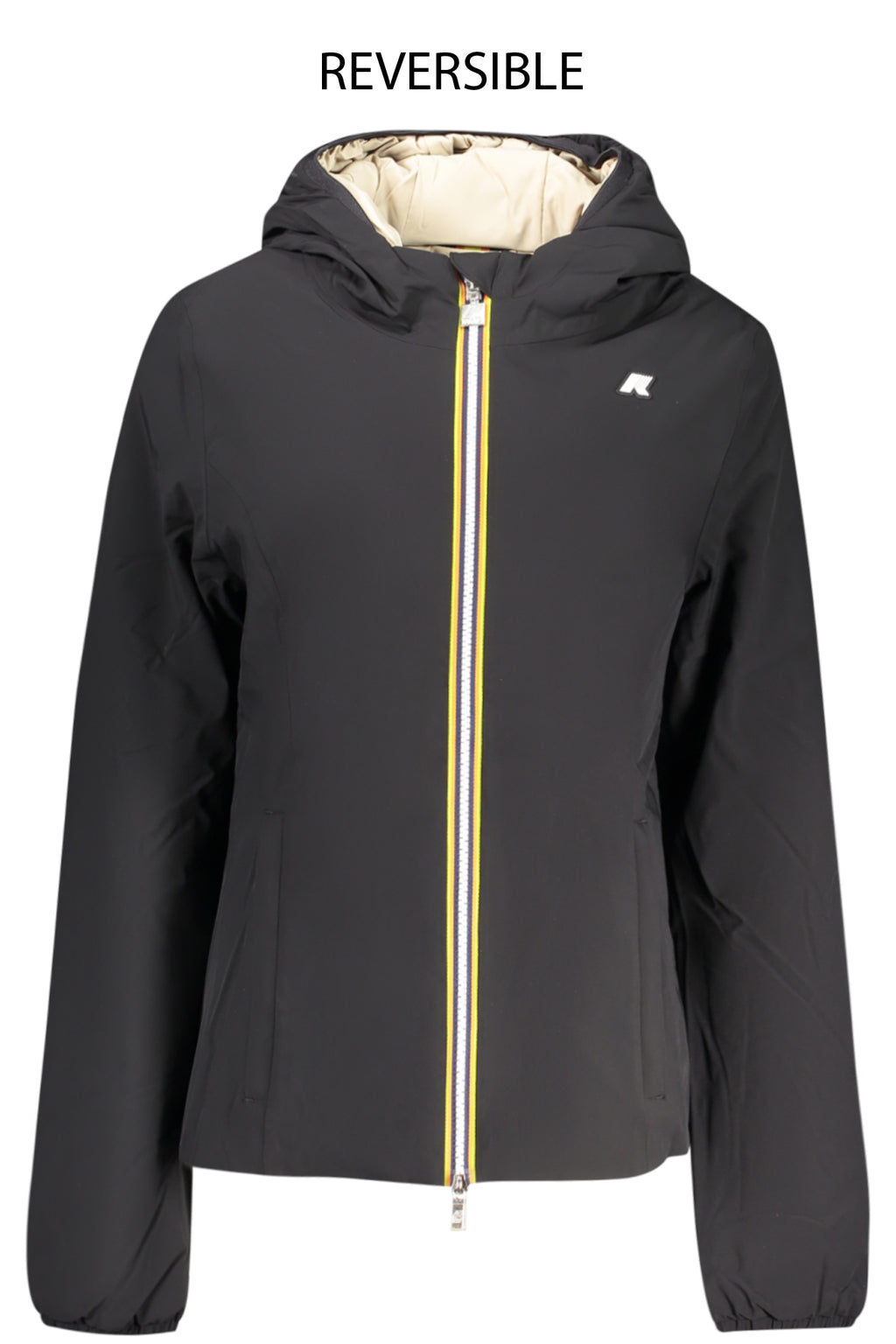 CHAQUETA NEGRA DE MUJER K-WAY 